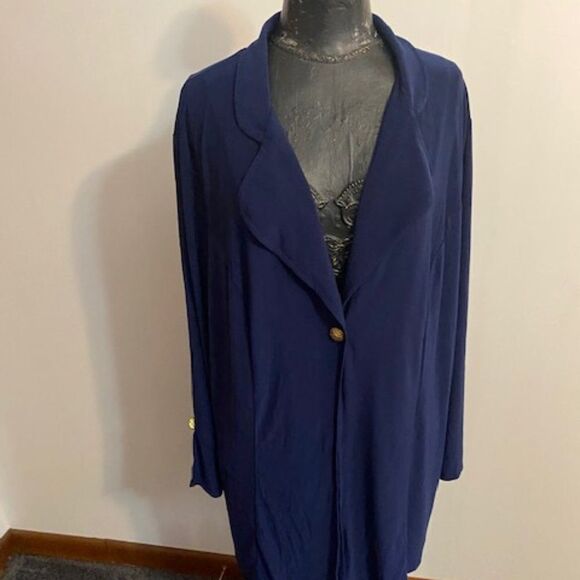 Antthony Original 1 button Navy blazer, size 2X - Picture 1 of 4